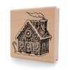 Newstamps Gingerbread House Motif Stamp Made of Wood & Rubber