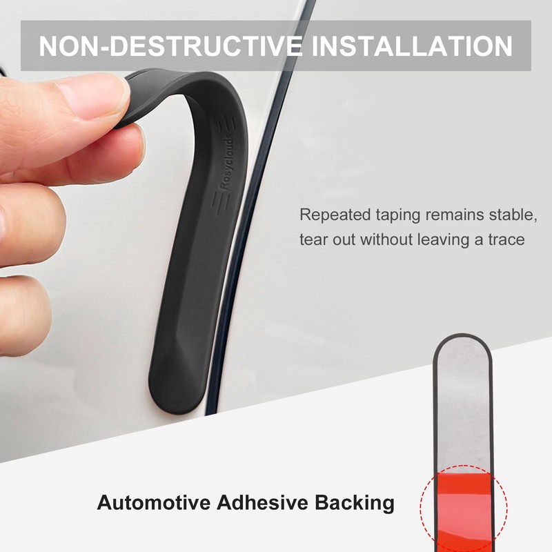 Betherioa 4PCS Universal Car Door Protectors, Door Edge Guards for