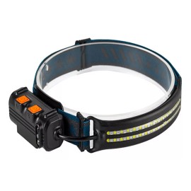 Headlamp Lampara Minera Luz Led Patrulla Sensor Recargable Linterna