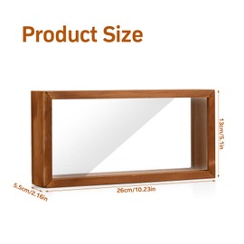 3D Picture Frame for Filling Object Frame 25.8 x 12.6 x 5.5 cm Deep for Filling Wooden Frame Pictures Frame 3D Frame for Dried Flowers and Art Commercial Displays (Beige)