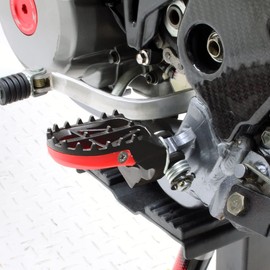 ディーアールシー(DRC) RMX250S, DR-Z400S/SM…etc モタードフットペグ 前後幅約50mm 安定ライディング 交換式ペグスライダー クロモリ鋼 高強度 高耐久 F6271(旧品番:D48-02-921) ダートフリーク DIRTFREAK