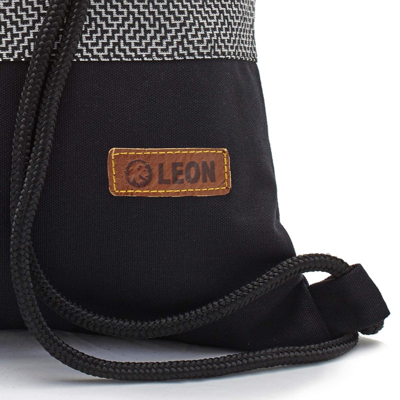 By Bers Leon Gym Bag with Inner Pockets Zip Backpack