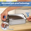 Large 1400ML Stainless Steel Food Containers, 304 Stainless Steel Food