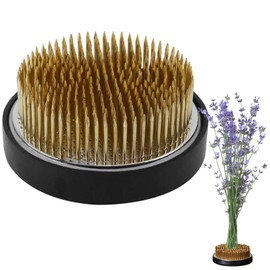 Ikebana Kenzan Flower Frog, 8 cm, High-Quality Flower Arrangement Round with Non-Slip Cover, Stainless Steel Round Holder, Flower Stick Gel for Flower Arrangements, Flower Shops, Offices, Gardens, Tea