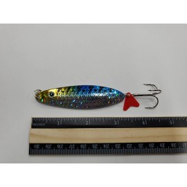 Big River Tackle Lot of 6 Flash Spoons 7/8 oz. - Electric Sardine - Salwater/Fresh