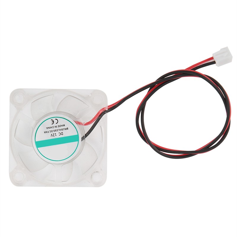 2Pcs 3D Printer Cooling Fan LED Light Hydraulic Bearing Mini