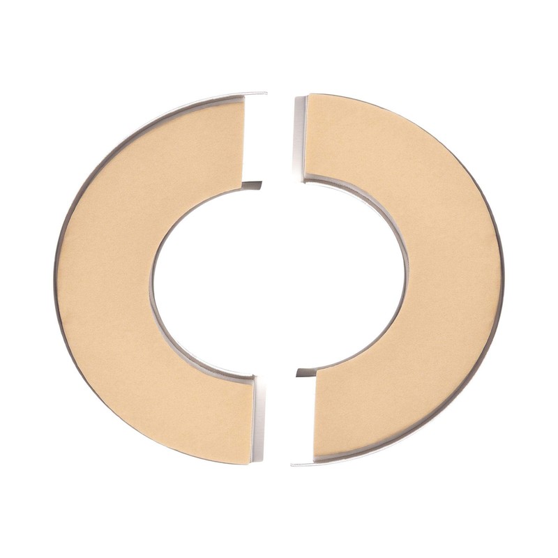 sourcing map Wall Split Flange, Stainless Steel Round Escutcheon Plate
