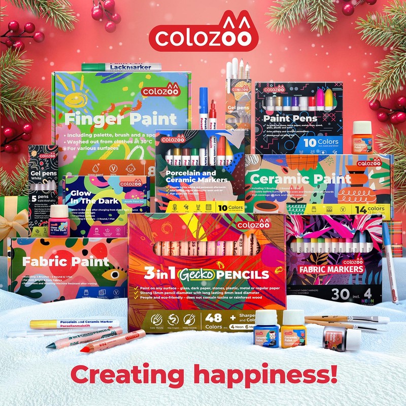 colozoo Gecko 3-in-1 Children's Pencils Set, 48 Children's Pencils Set