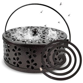 Mosquito Spiral Holder, Mosquito Spiral Container, Smoking Spirals Holder, Portable Mosquito Coil Holder, Metal Mosquito Coil Holder, Anti Mosquito Spiral Holder, Suitable for Bedroom, Kitchen, Office