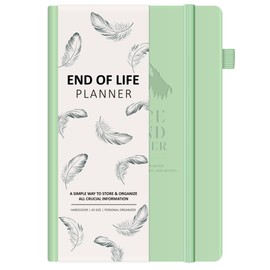 BIROYAL End of Life Planner - Final Arrangements Organizer Notebook - Beneficiary, Funeral Planning, Last Wishes & Will Preparation - A5 PU Leather with Pen Holder