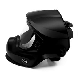 Benchmark Abrasives Professional Grinding Hood Face Shield - ANSI Certified Safety Headgear with Anti-Fog Protection for Woodworking, Cutting & Industrial Use