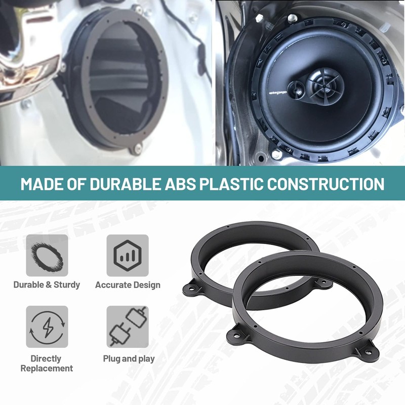 NuIth for Subaru 6.5 Inch Rear Door Speaker Adapter Bracket