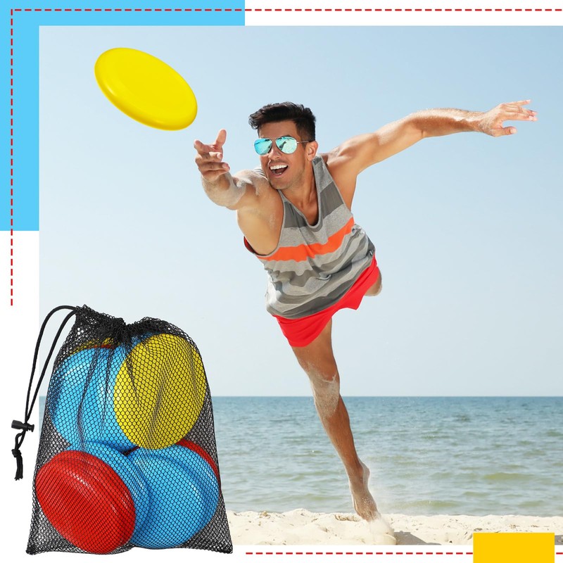 Tasdurian 18 Pcs Mini Flying Disc Game Set 4.6" Interactive
