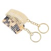 Mikinona 2pcs Mini Comb Keychains Portable Wide Tooth Travel Comb