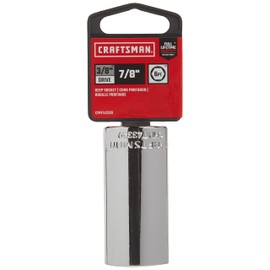CRAFTSMAN Deep Socket, SAE, 3/8-Inch Drive, 7/8-Inch, 6-Point (CMMT43339)