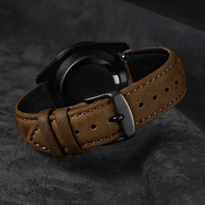 [ANNEFIT] Genuine Leather Watch Band, 0.7 inch (18 mm), 0.8