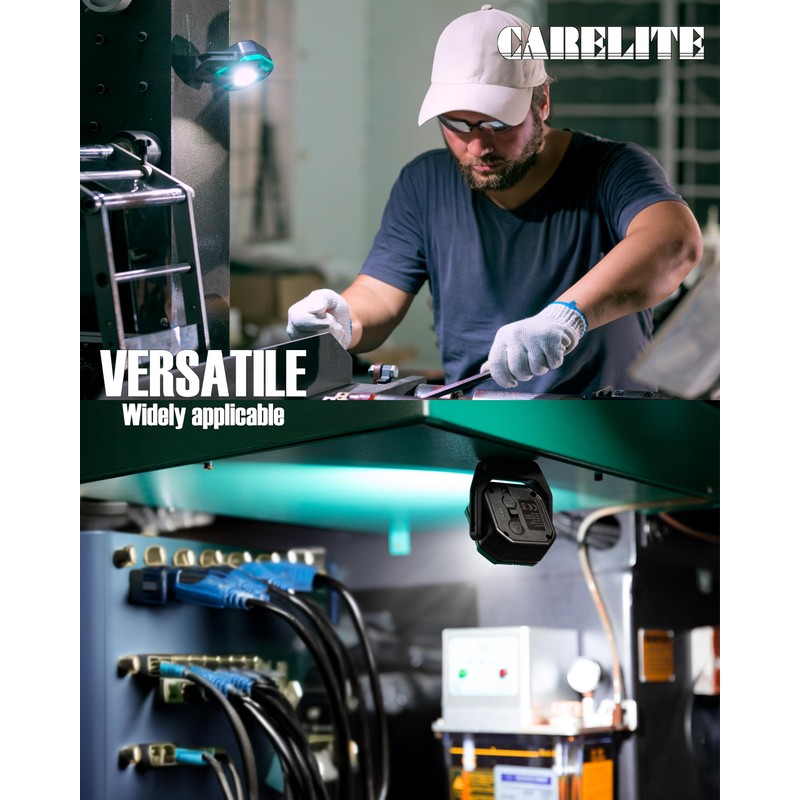 CARELITE Work Light, 700 Lumen Rechargeable Magnetic Light with 3