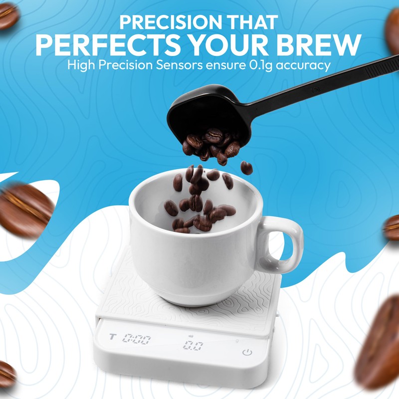 Mini Coffee Scale with Timer – Digital Barista Weight Scale