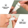 Beavorty 10pcs White Aromatherapy Essential Oil Tubes for Relief Refillable