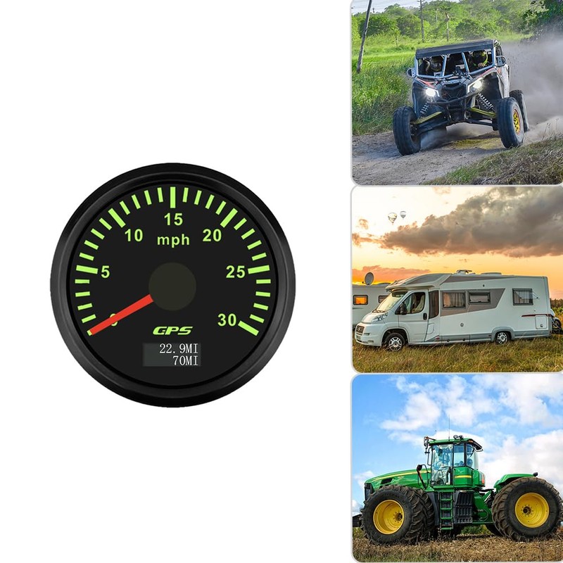 2" 52mm ATV Truck MPH GPS Speedometer Gauge Odometer with