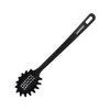 Fackelmann Fenix Spaghetti Spoon, 100% Recycled RPET Material, Recyclable Plastic with High Heat Resistance up to 230°C, High Durability, Scratch Resistant, Black, 30cm, 1 Piece