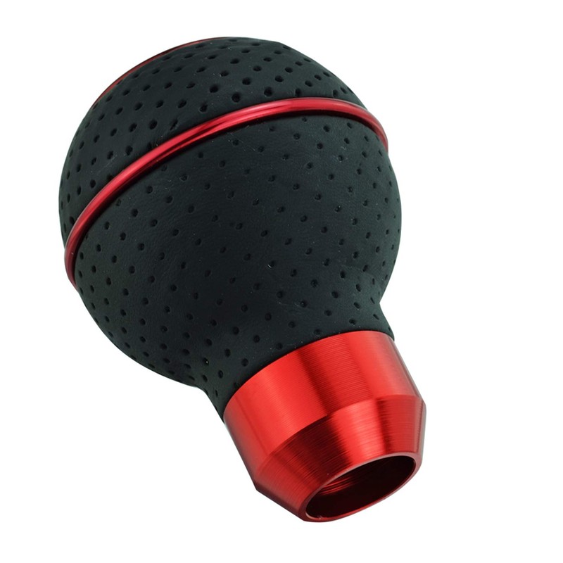 Abfer 5 Speed Shifter Knob PU Leather Car Gear Shift