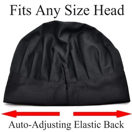 Embroidered Funny Mr Good Lookin is Cookin Chef Hat Adult Adjustable Elastic Baker Kitchen Cooking Chef Cap Gift Mom, Dad Black