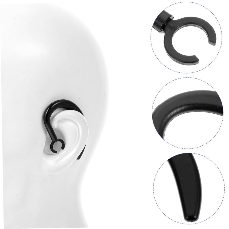 IWOWHERO 2pcs Rotation Ear Hooks for Earpiece Lost Ear Hook