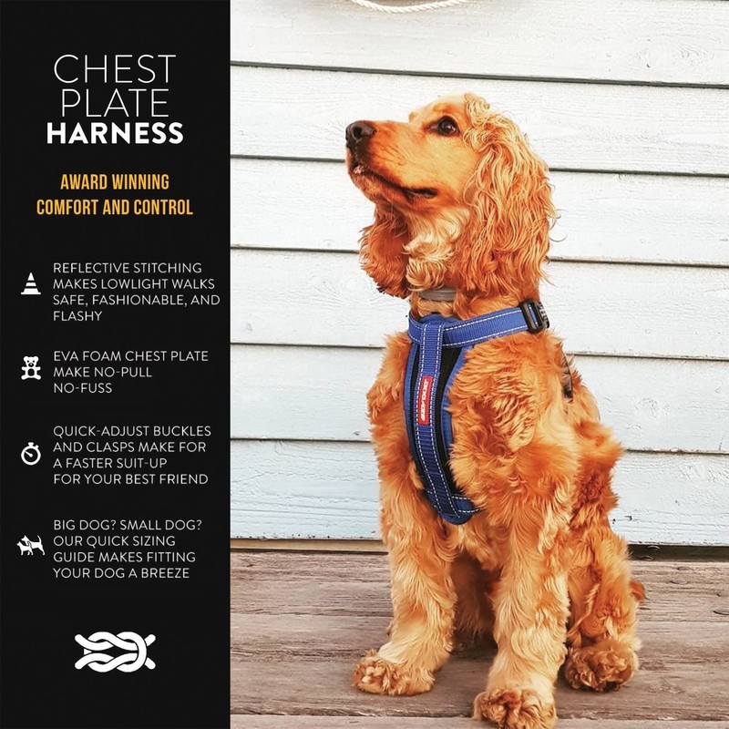 EzyDog Chest Plate No Pull Dog Harness – Escape Proof