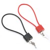 2 Pcs Steel Rope Padlocks with Keys, Heavy Duty Long