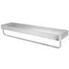 Space Aluminum Bathroom Shelf Punch Free Wall Mounted Floating Bathroom