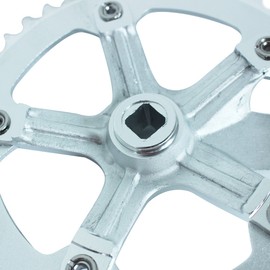 SENQI Fixed Gear Bicycle Crankset 44T 170mm Silver