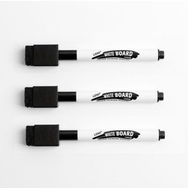 (Cellar-Aid) Board Marker 3-Piece Set with Eraser (Black) / (셀러에이드)지우개달린 보드마카 3p(검정) 보드마카펜 세트