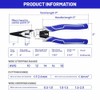 9" Multi Needle Nose Pliers - with Wire Strippers Function,