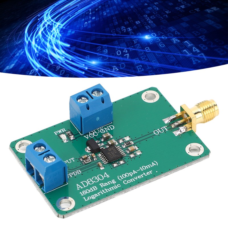 RF Logarithmic Detector Logarithmic Amplifier Multiplier Detector Module 160dB 100pA-10mA