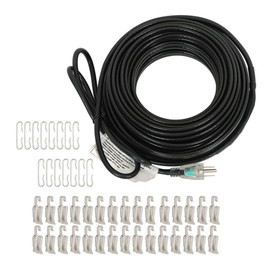 elfinrm 80FT Heating Tape for Roof and Gutters, Self-Regulating Heating Cable for Roof Deicing, Keeps Water Flowing at -158℉