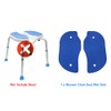 U-Shaped Shower Chair Seat Mat Sets - Bath Bench Non-Slip