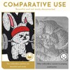 Funny Bunny Gym Patch, Hook&Loop 3" for Backpack,Vest,Gym Bag
