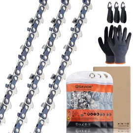 Savior 10 Inch Pole Saw Chain for Stihl 71PMM3 56, 1/4" Pitch .043" Gauge 56 Drive Links Chainsaw Chain for MSA120 C-B, MSA160 C-B, MSA200 C-B, 3670 005 005 (3 Chains)