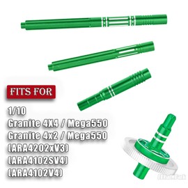 BRCatWPark RC 91T Slipper Clutch 0.6 Pitch Gear w/(19T 21T 23T 25T) Pinions & Center Drive Shaft Upgrades Part for 1/10 Granite 4X4/Granite 4x2 Mega550,Green