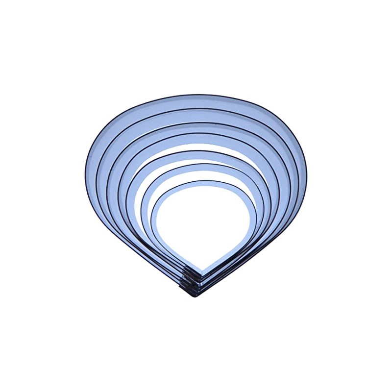 Ranunculus sugarcraft Cutter Set - Stainless Steel - Made in