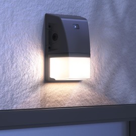 Sunco LED Wall Pack Light with Dusk to Dawn Photocell, Mini Outdoor Commercial Security Lighting, 3500 LM, Selectable Features, 15W/20W/25W, 3000K/4000K/5000K, Dimmable (0-10V), Wet Rated ETL