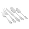 Martha Stewart Perrine 20 Piece Flatware Mirror Polish Silverware Set
