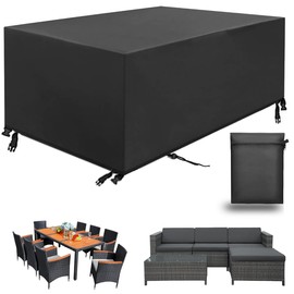 Abdeckung für Gartenmöbel,Wasserdicht Staubfest Gartenmöbel Abdeckung,Schwerlast 420D Oxford Gewebe Schutzhülle schutzhüllen für Gartentische Wasserdicht Anti-UV Abdeckplane (170x94x70cm 420D)