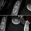 ANFOKAS 3pcs Compatible with MINI Cooper Accessories Sporty Anti-Slip Aluminum