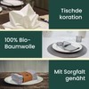 mon bijou Fabric Napkins Light Grey Set of 6 -