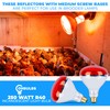 OHLECTRIC R40 Red Infrared Heat Flood Bulb with E26 Medium