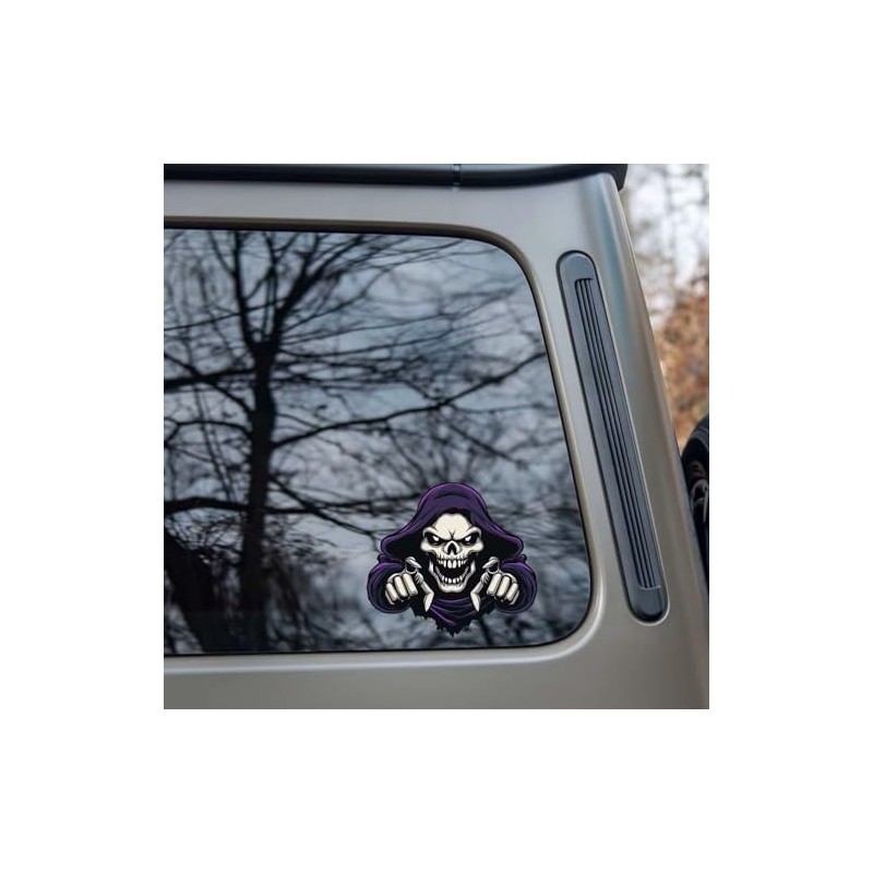EROSPA® Car Sticker Car Motorcycle Skull