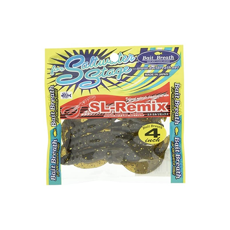 Bait Breath(ベイトブレス) ワーム SL-Remix 4inch S530 ゴールデンクロー.
