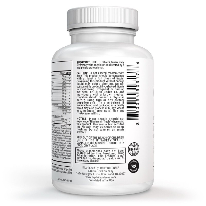 Daily Defense Multivitamin Supplement 42 Fruits & Veggies Blend, Enzymes